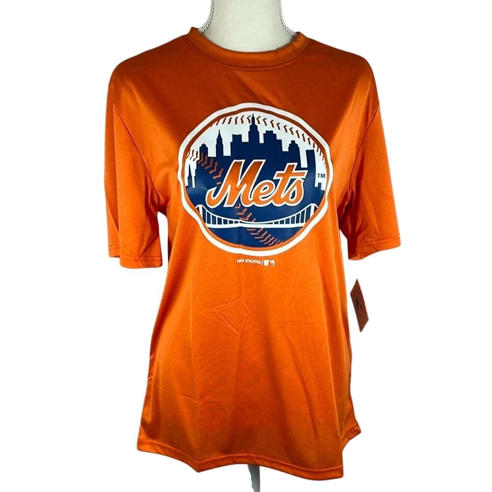 Genuine Merchandise MLB® Youth New York Mets Orange Primary Logo T-Shirt XXL